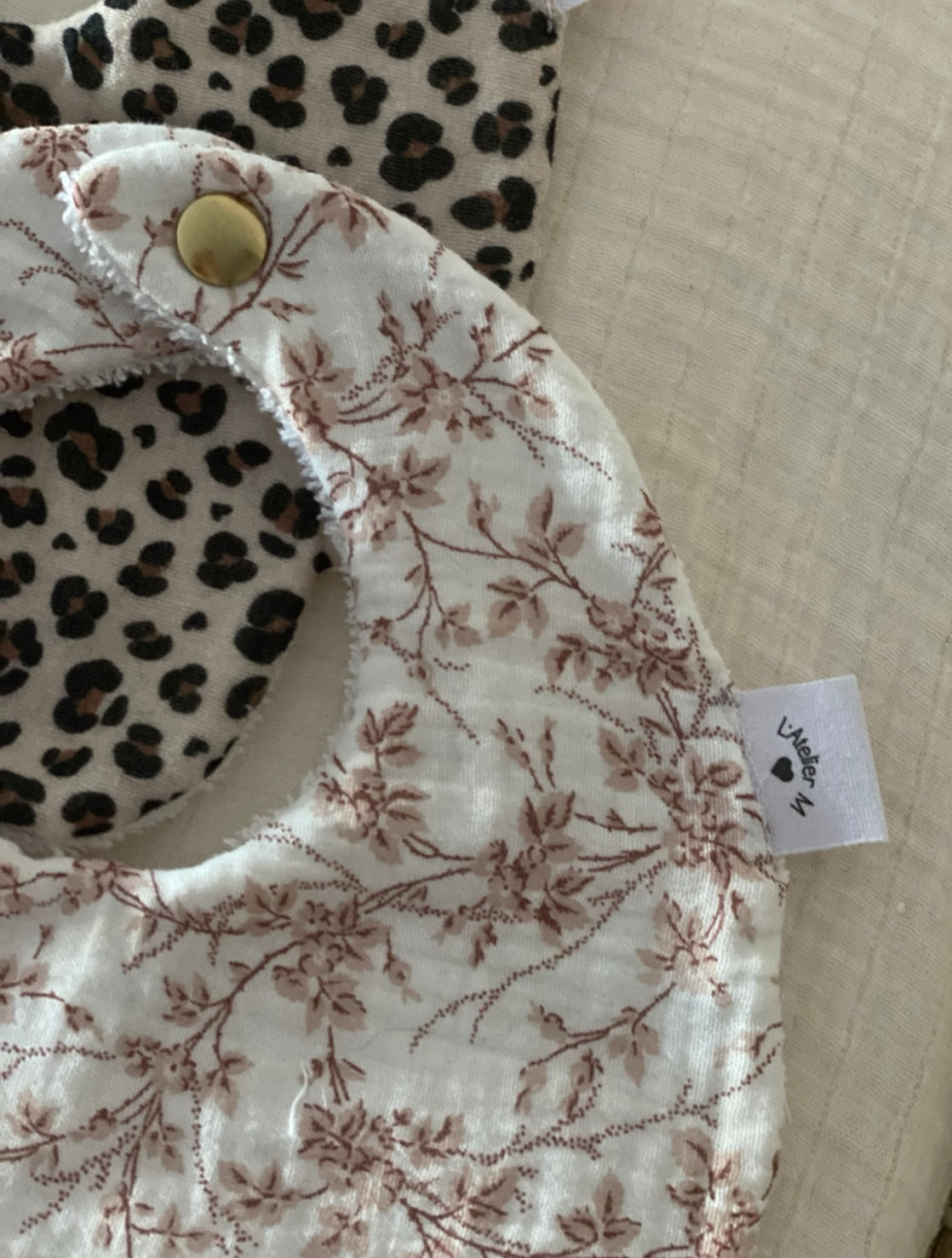 Bavoir bébé en gaze de coton