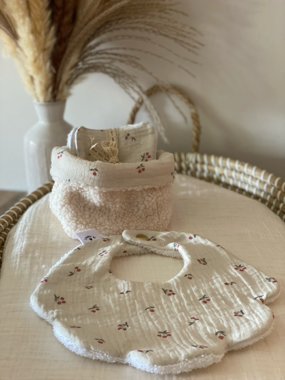 Duo panière et lingettes lavables