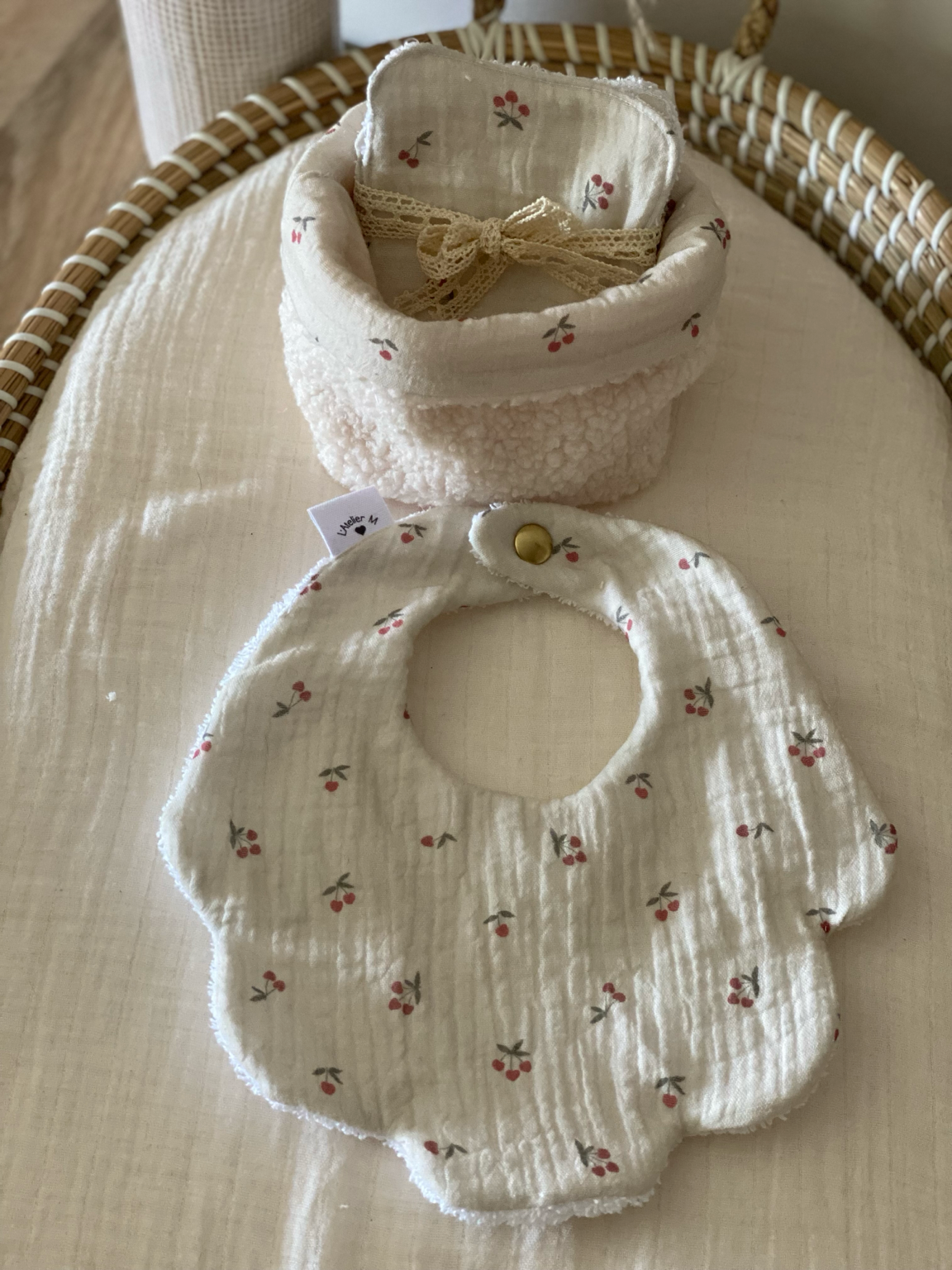 Duo panière et lingettes lavables