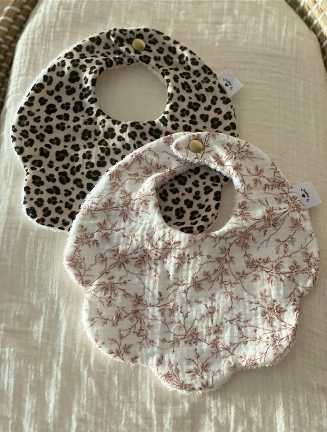 Bavoir bébé en gaze de coton