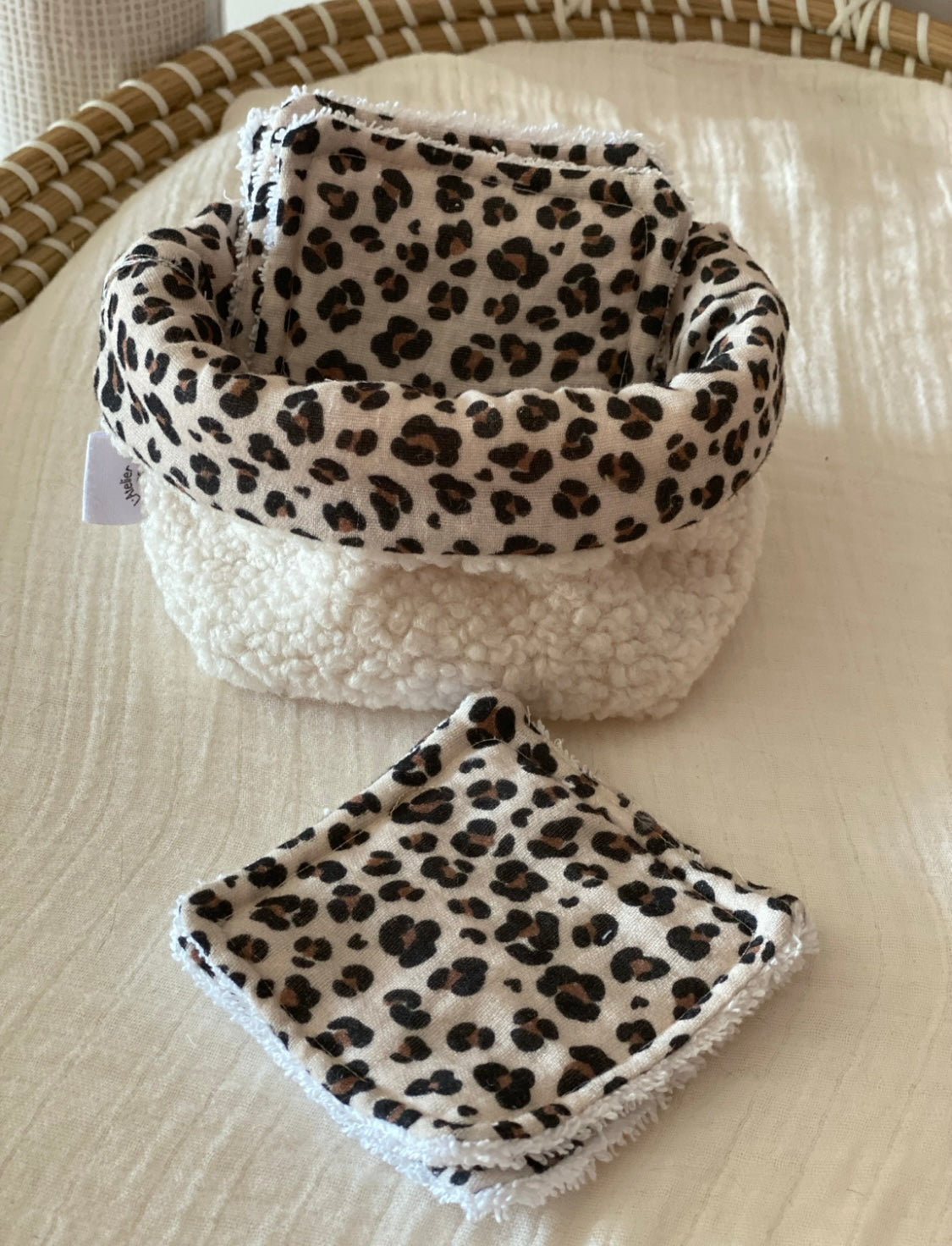 Duo panière et lingettes lavables